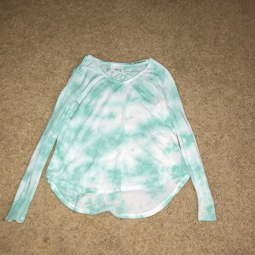 long sleeve tie dye shirt